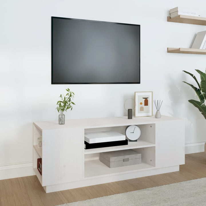 Comodă Tv, , 110X35X40,5 Cm, Lemn Masiv De Pin