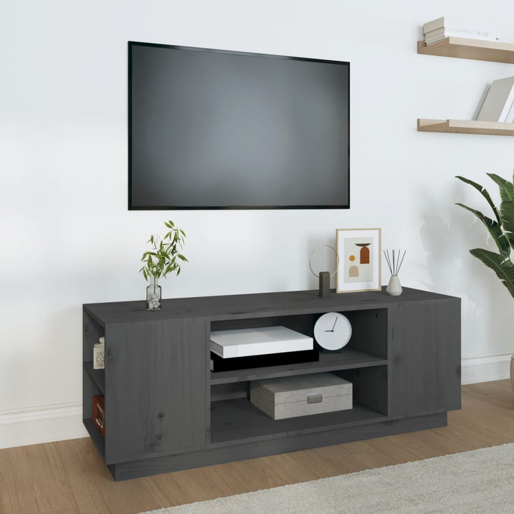 Comodă Tv, , 110X35X40,5 Cm, Lemn Masiv De Pin