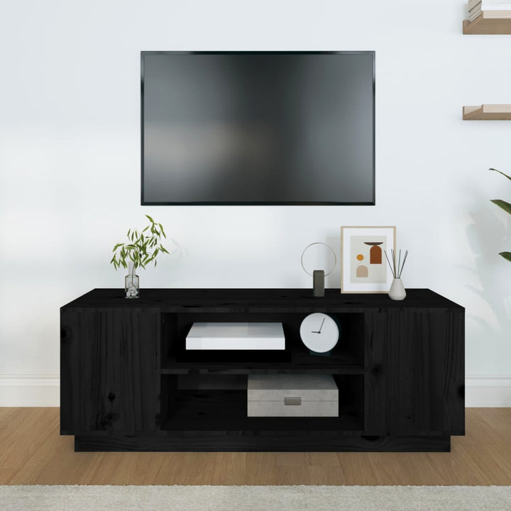 Comodă Tv, , 110X35X40,5 Cm, Lemn Masiv De Pin