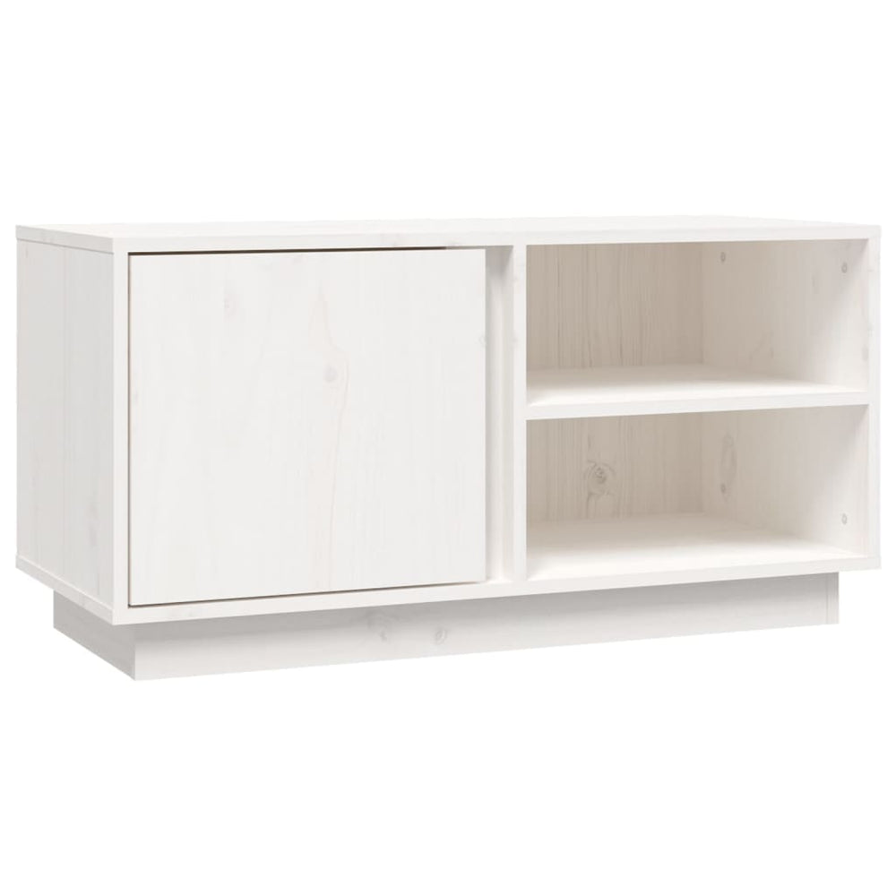 Comodă Tv, , 80X35X40,5 Cm, Lemn Masiv De Pin