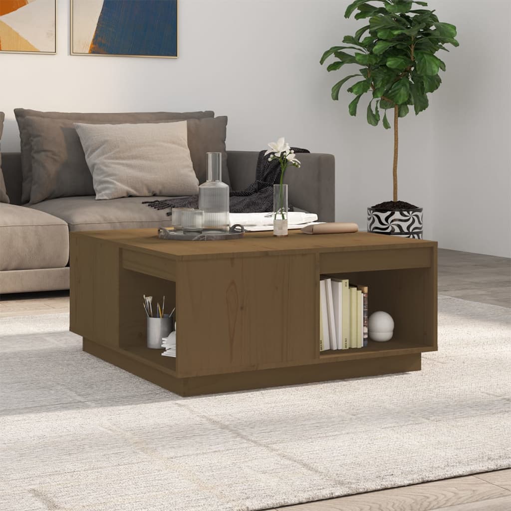 Măsuță De Cafea, , 100X101X40,5 Cm, Lemn Masiv De Pin