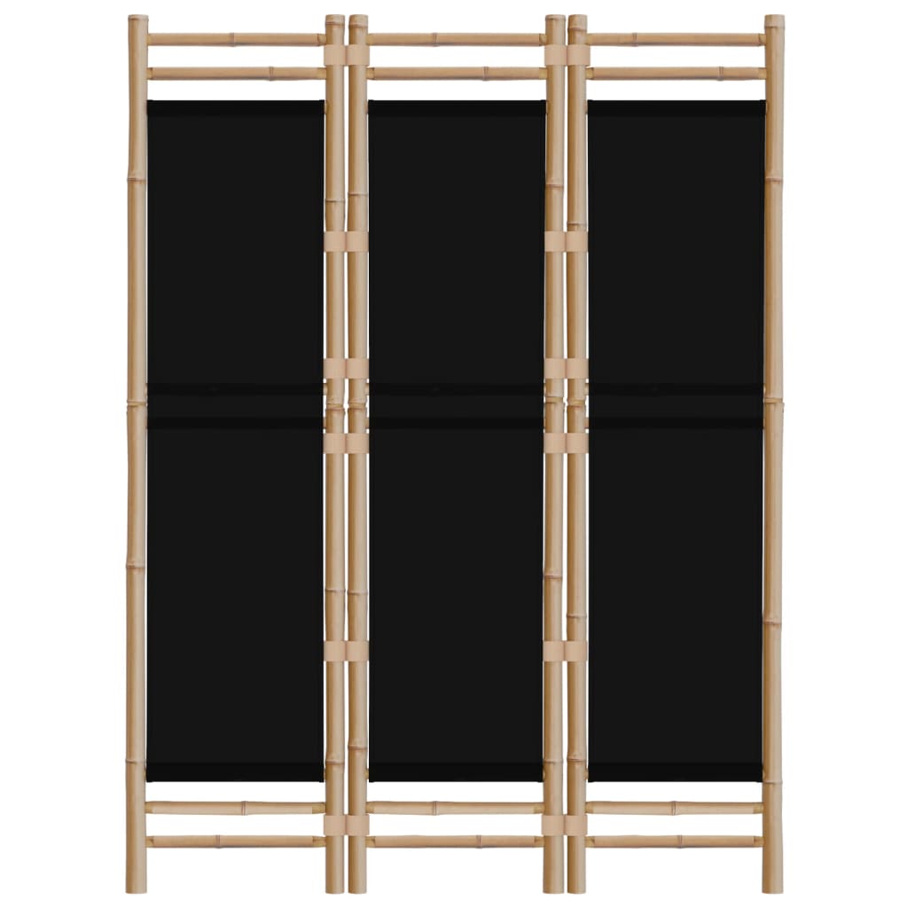 Separator De Cameră Pliabil Cu 3 Panouri 120 Cm Bambus Și Pânză