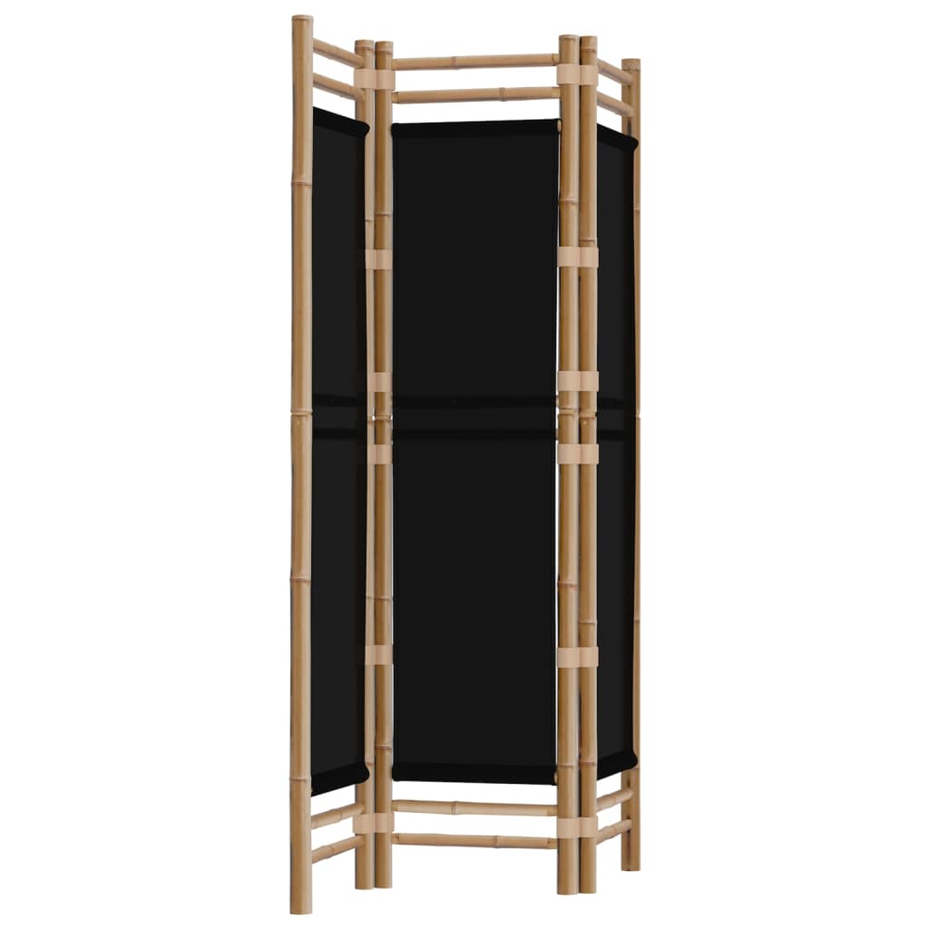 Separator De Cameră Pliabil Cu 3 Panouri 120 Cm Bambus Și Pânză