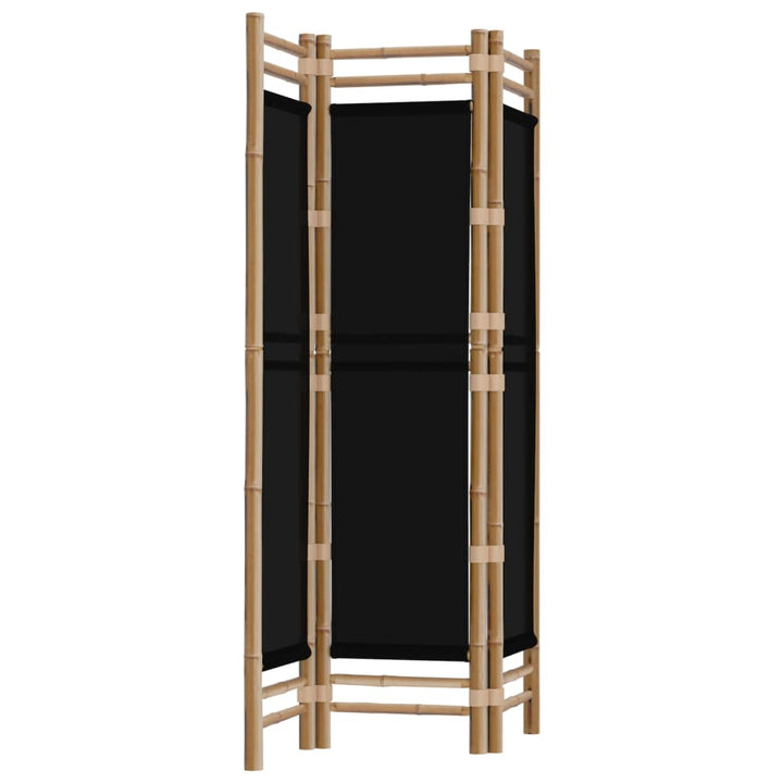 Separator De Cameră Pliabil Cu 3 Panouri 120 Cm Bambus Și Pânză