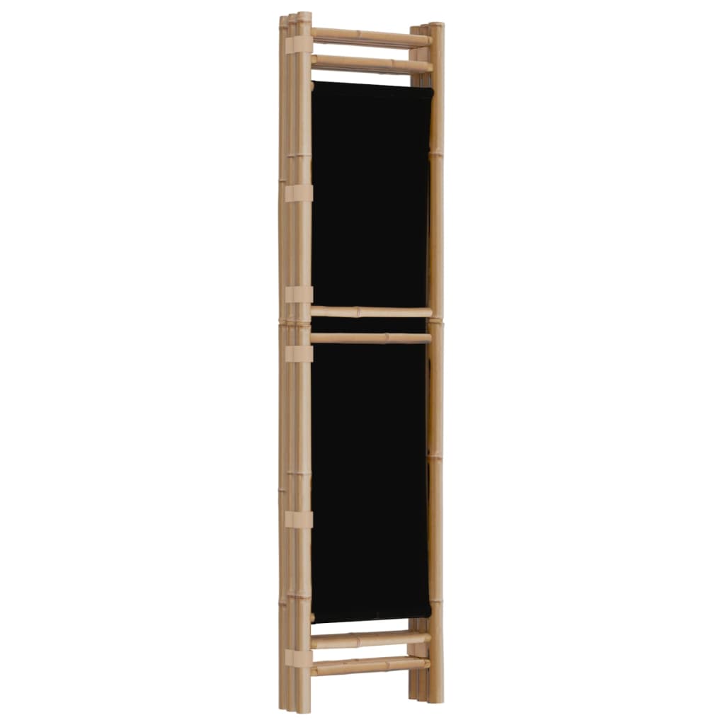 Separator De Cameră Pliabil Cu 3 Panouri 120 Cm Bambus Și Pânză
