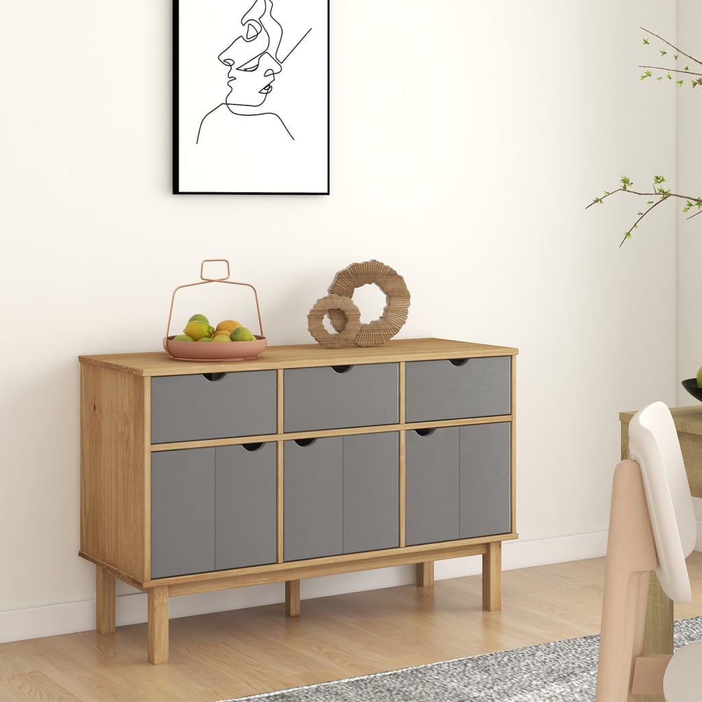 Servantă Otta, 114X43X73,5 Cm, Lemn Masiv De Pin