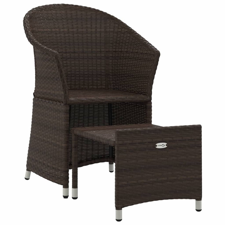 Set Mobilier De Grădină Cu Perne, 2 Piese, , Poliratan