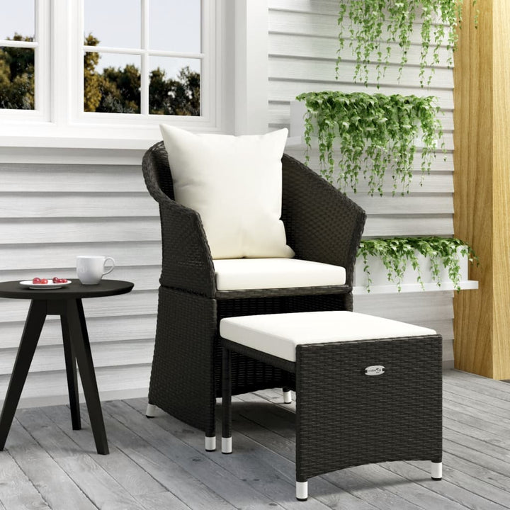 Set Mobilier De Grădină Cu Perne, 2 Piese, , Poliratan