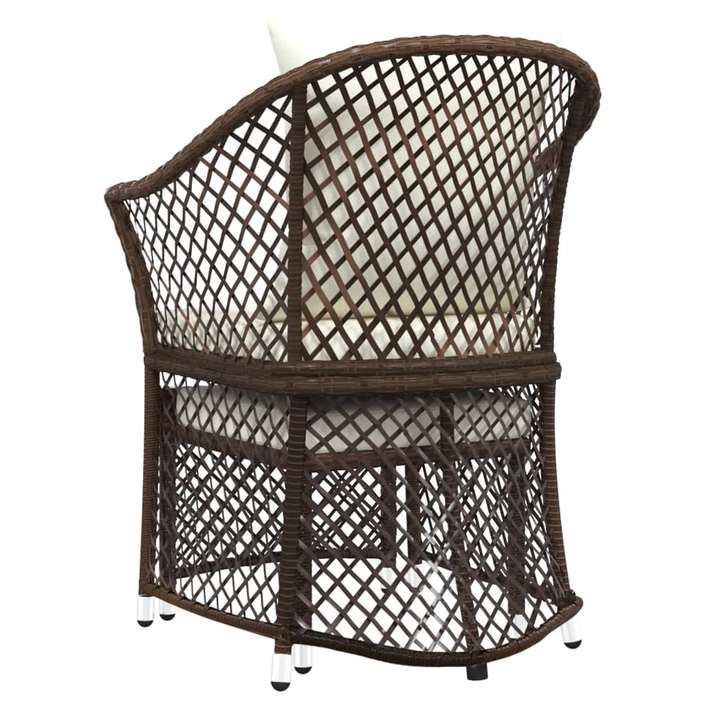 Set Șezlong De Grădină Cu Perne, 2 Piese, , Poliratan