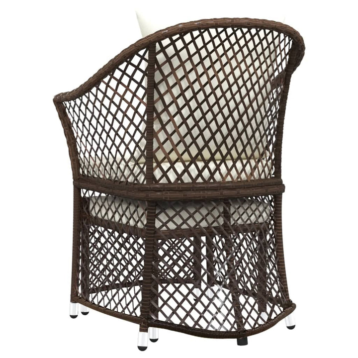 Set Șezlong De Grădină Cu Perne, 2 Piese, , Poliratan