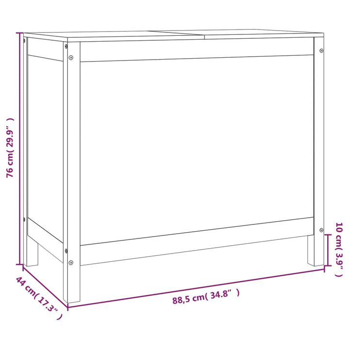 Cutie De Rufe, 88,5X44X76 Cm, Lemn Masiv De Pin