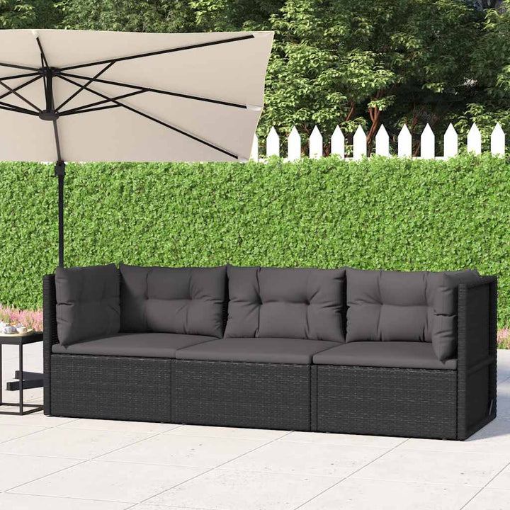 Set Mobilier De Grădină Cu Perne, 5 Piese, , Poliratan