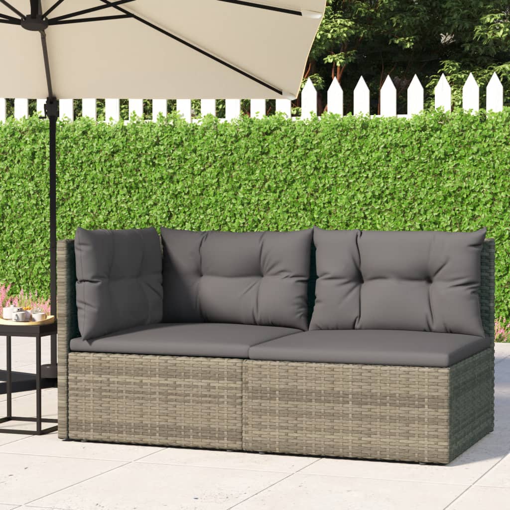 Set Mobilier De Grădină Cu Perne, 5 Piese, , Poliratan