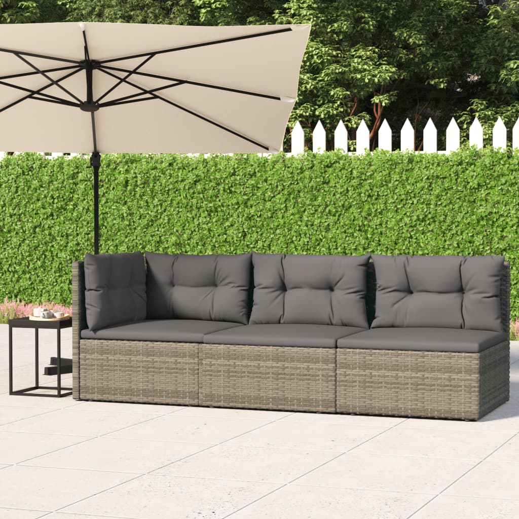 Set Mobilier De Grădină Cu Perne, 5 Piese, , Poliratan