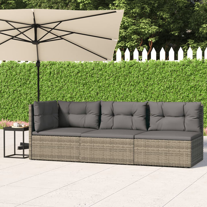 Set Mobilier De Grădină Cu Perne, 5 Piese, , Poliratan