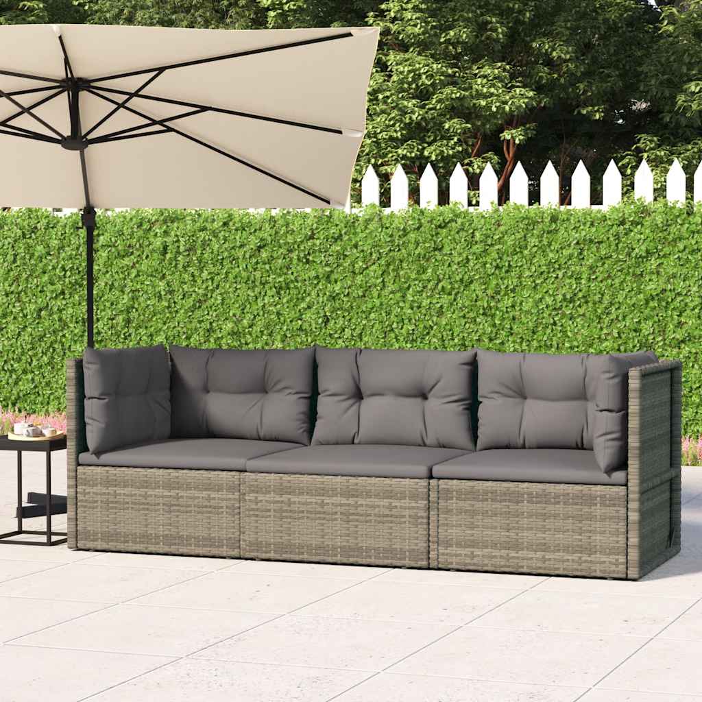 Set Mobilier De Grădină Cu Perne, 5 Piese, , Poliratan