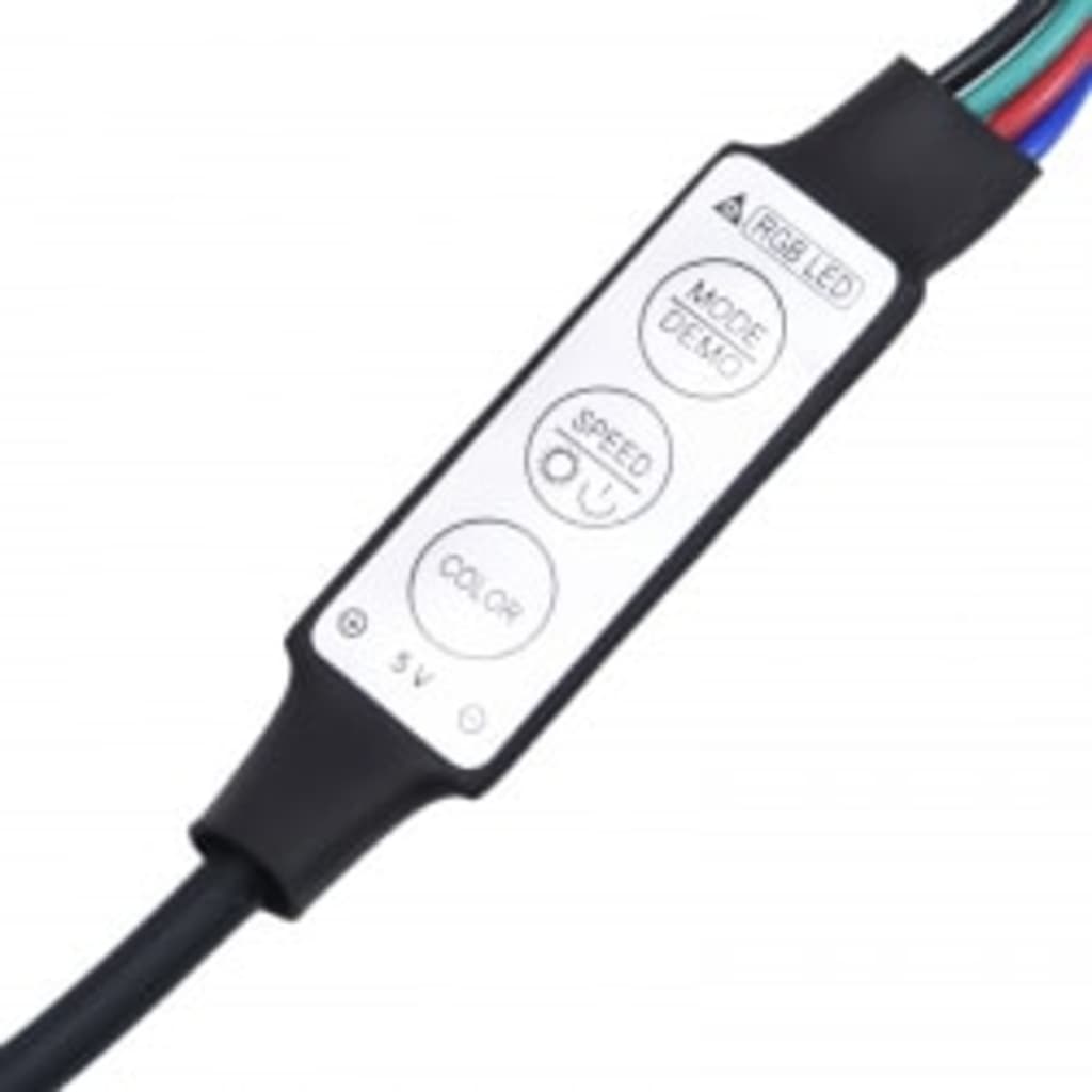Comodă Tv Cu Lumini Led, Alb Extralucios, 290X36,5X40 Cm