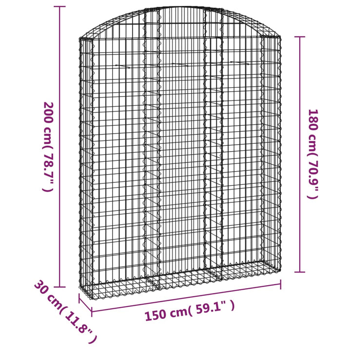 Coș Gabion Arcuit, , Fier Galvanizat