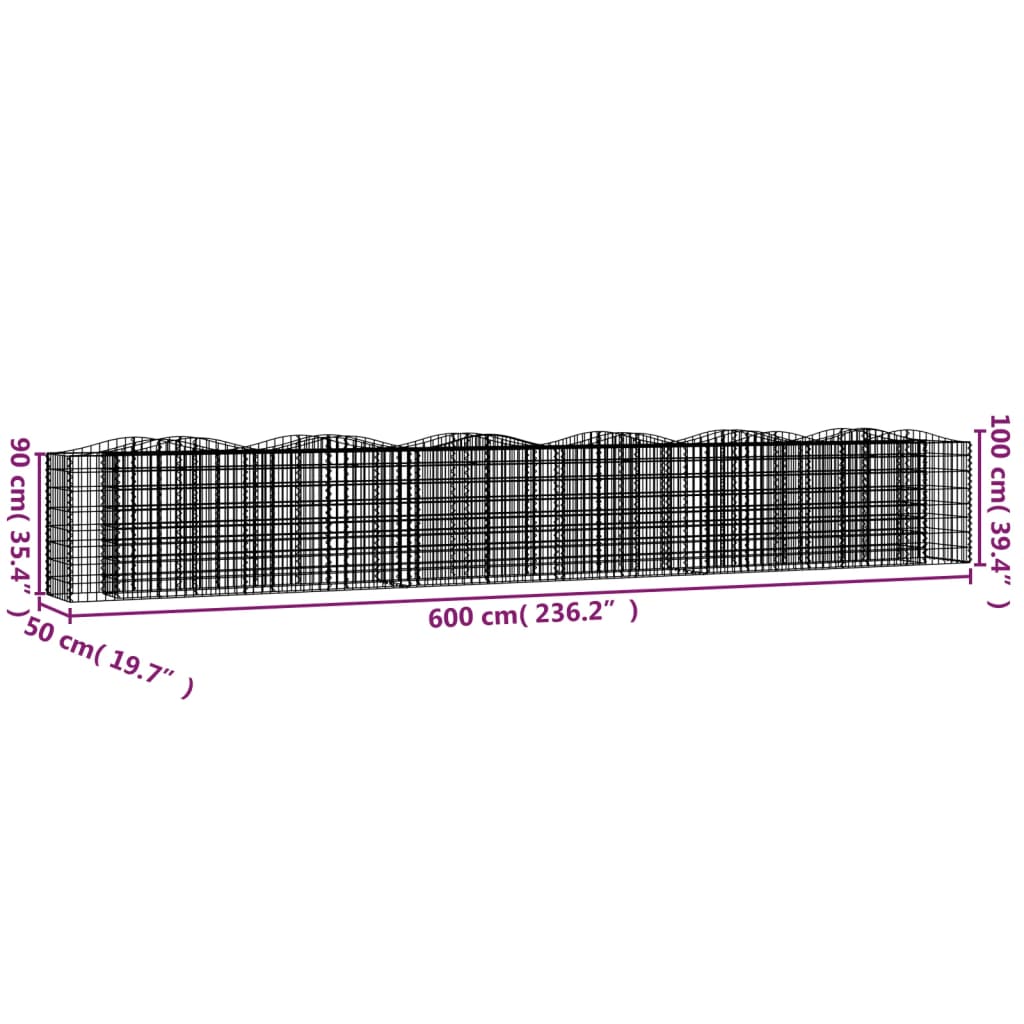 Strat Înălțat Cu Gabion Arcuit, , Fier Galvanizat