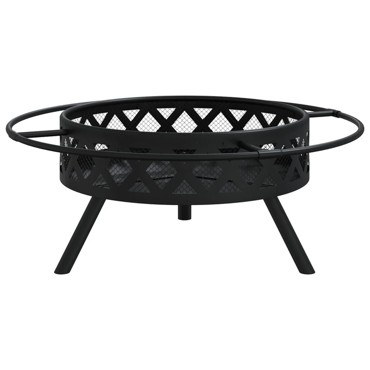 Vatră De Foc Cu Vătrai, 70 Cm, Oțel, Xxl
