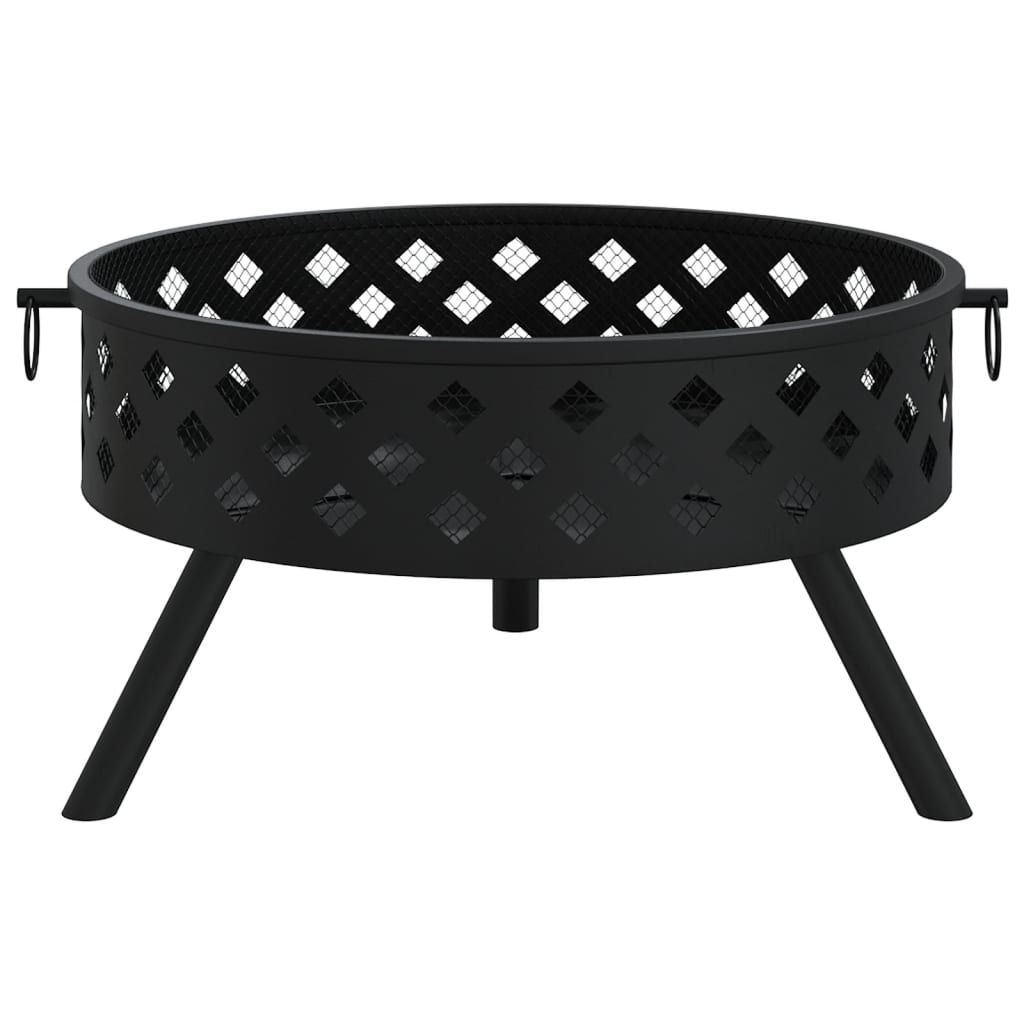 Vatră De Foc Cu Vătrai, 58 Cm, Oțel, Xxl