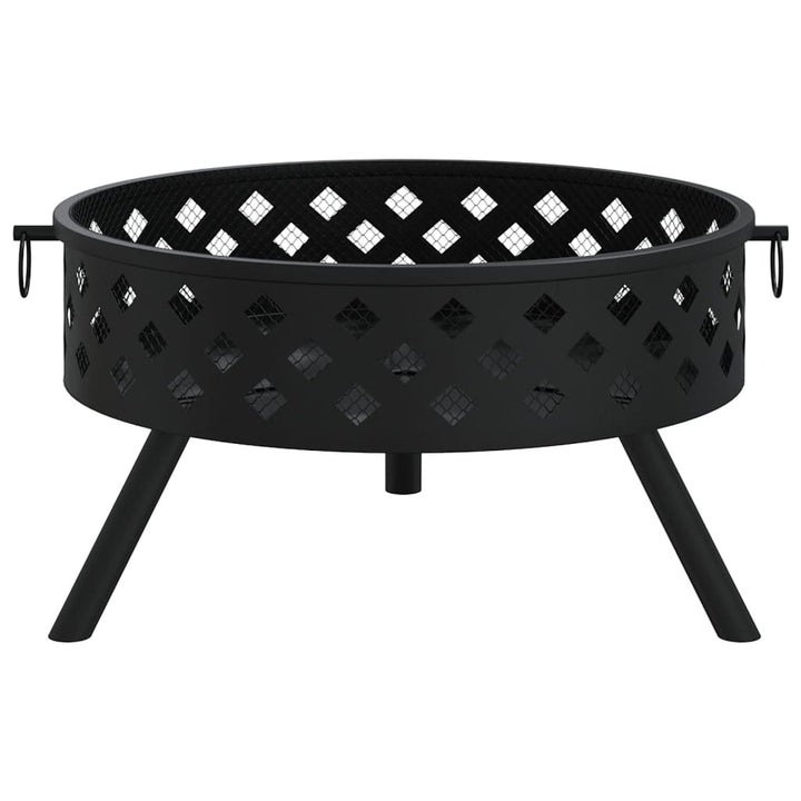 Vatră De Foc Cu Vătrai, 58 Cm, Oțel, Xxl