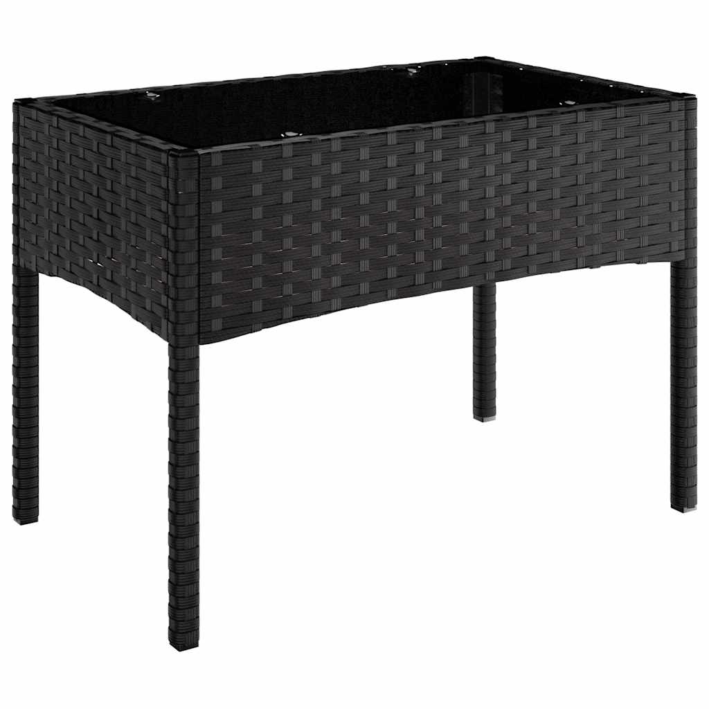 Set Mobilier Relaxare Grădină 4 Piese Cu Perne Poliratan