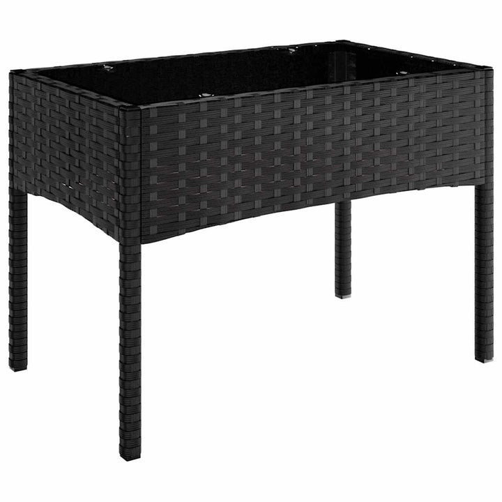 Set Mobilier Relaxare Grădină 4 Piese Cu Perne Poliratan
