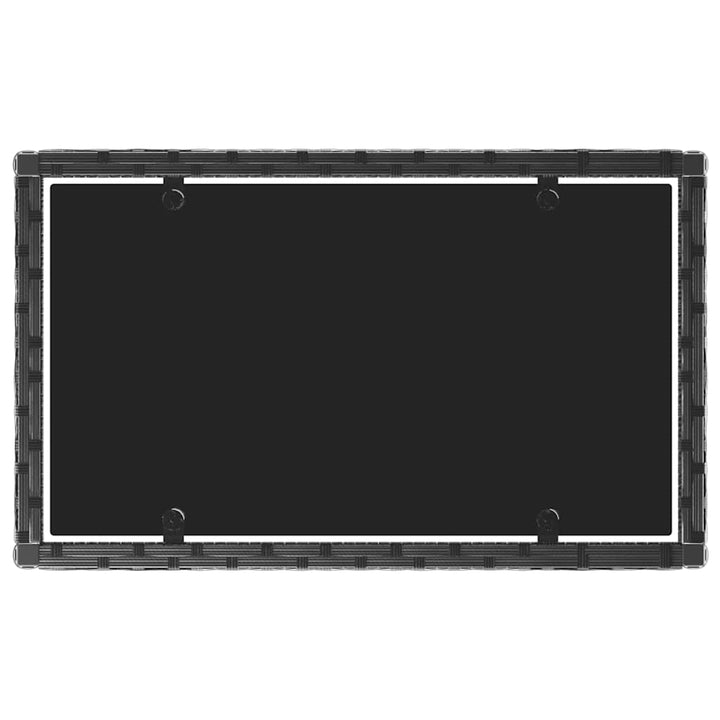 Set Mobilier Relaxare Grădină 4 Piese Cu Perne Poliratan Negru