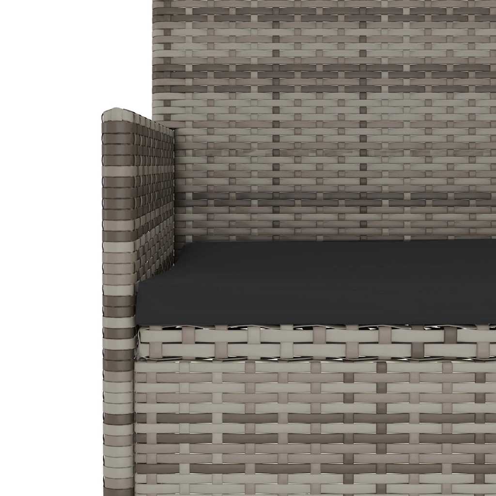 Set Mobilier De Grădină Cu Perne, 4 Piese, , Poliratan