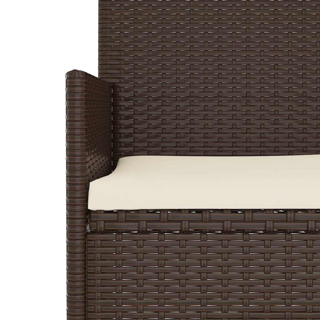 Set Mobilier De Grădină Cu Perne, 6 Piese, , Poliratan