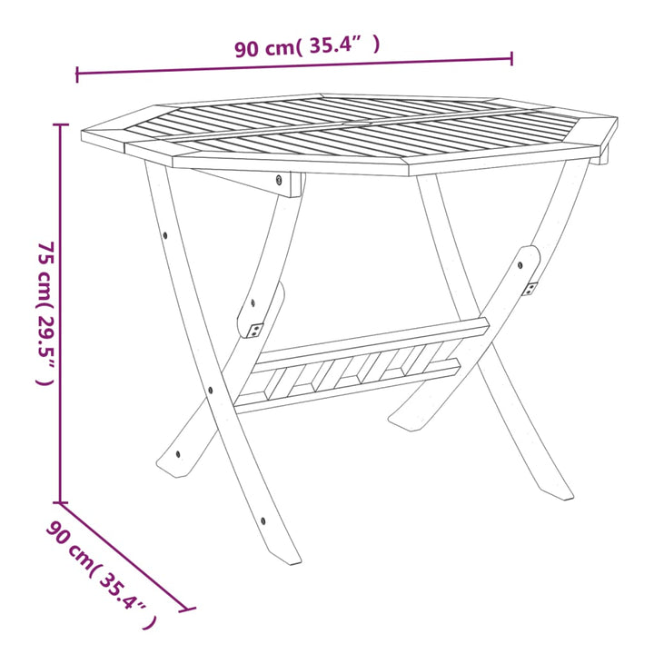 Set Mobilier De Grădină, 5 Piese, Lemn Masiv De Acacia