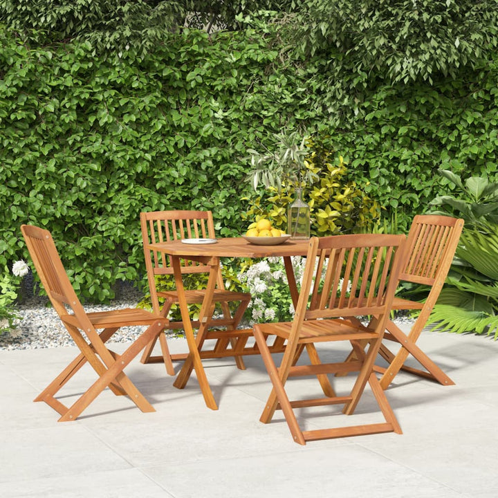 Set Mobilier De Grădină, 5 Piese, Lemn Masiv De Acacia