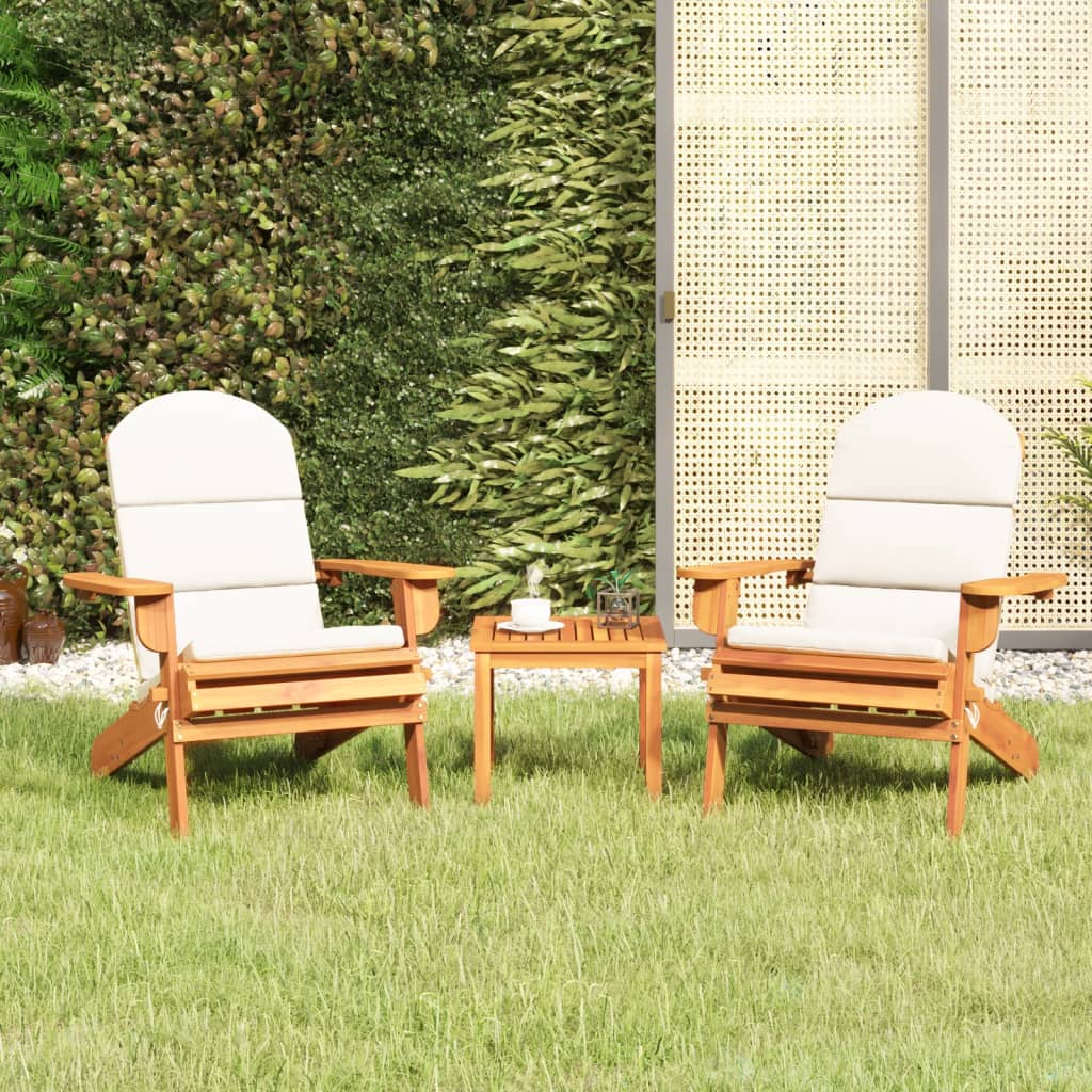 Set Mobilier De Grădină Adirondack, 3 Piese, Lemn Masiv Acacia