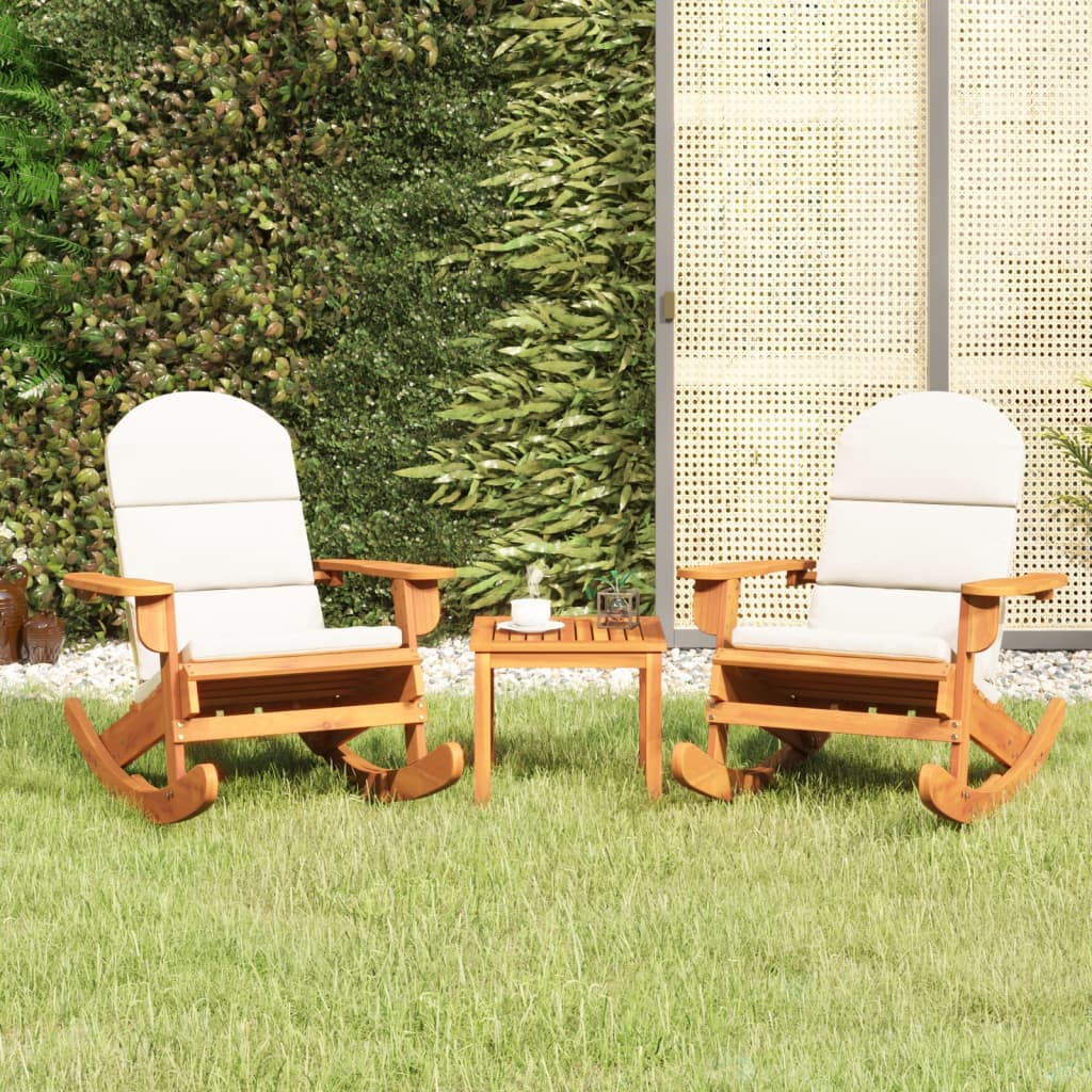 Set Mobilier De Grădină Adirondack, 3 Piese, Lemn Masiv Acacia