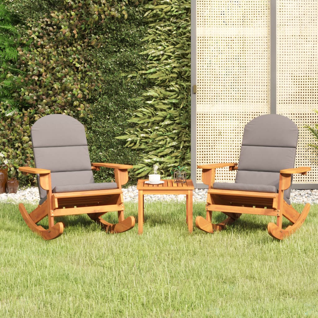 Set Mobilier De Grădină Adirondack, 3 Piese, Lemn Masiv Acacia