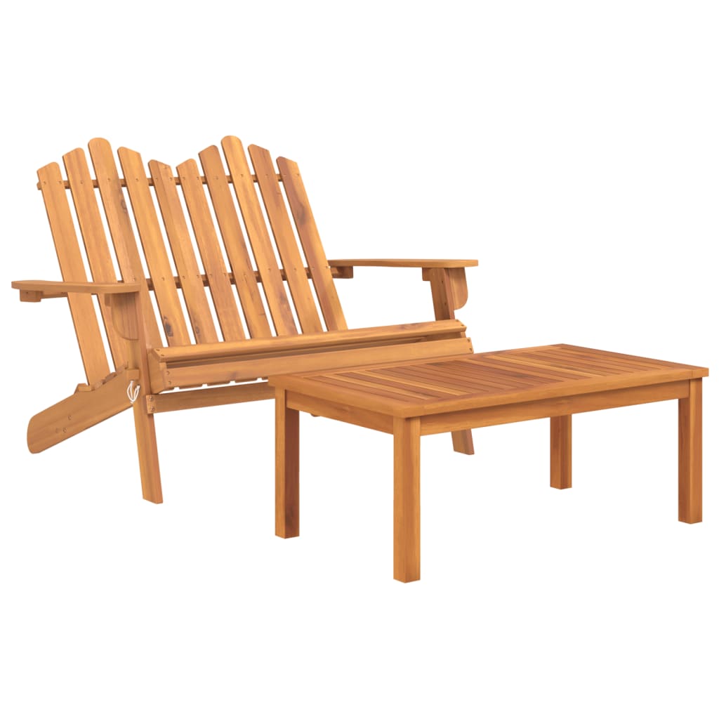 Set Mobilier De Grădină Adirondack, 4 Piese, Lemn Masiv Acacia
