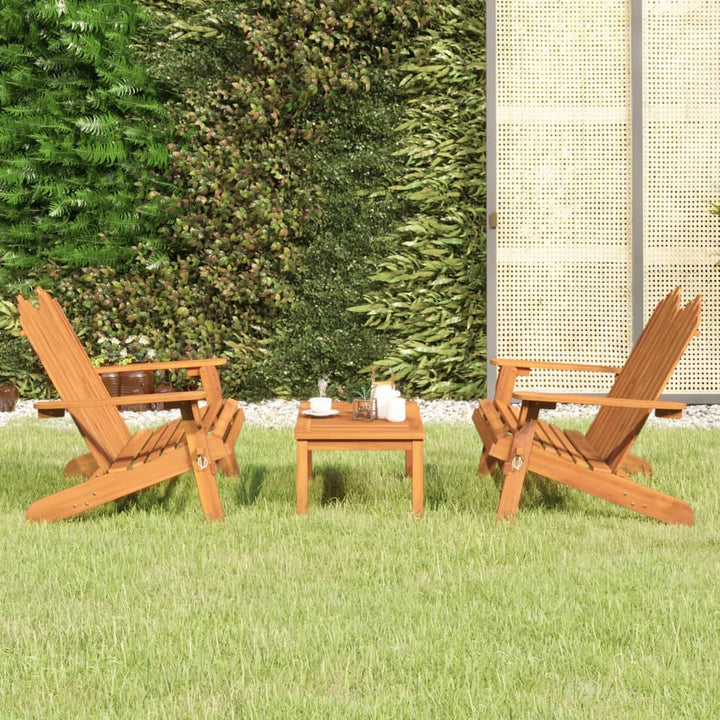 Set Mobilier De Grădină Adirondack, 4 Piese, Lemn Masiv Acacia
