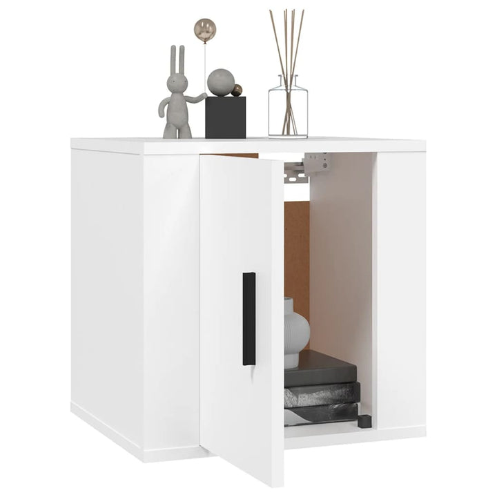 Dulap Tv Montat Pe Perete, , 40X34,5X Alb