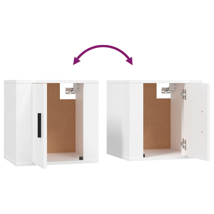 Dulap Tv Montat Pe Perete, , 40X34,5X Alb