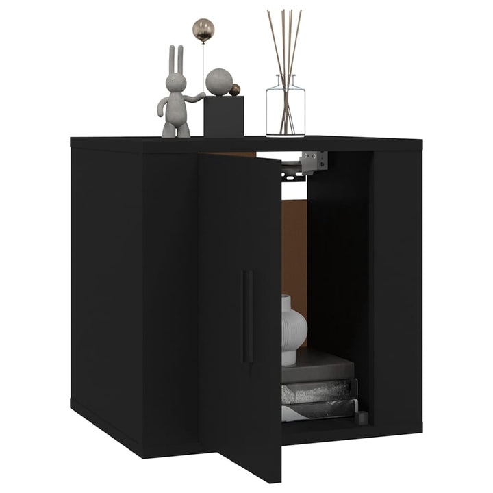 Dulapuri Tv Montate Pe Perete, 2 Buc., , 40X34,5X Negru