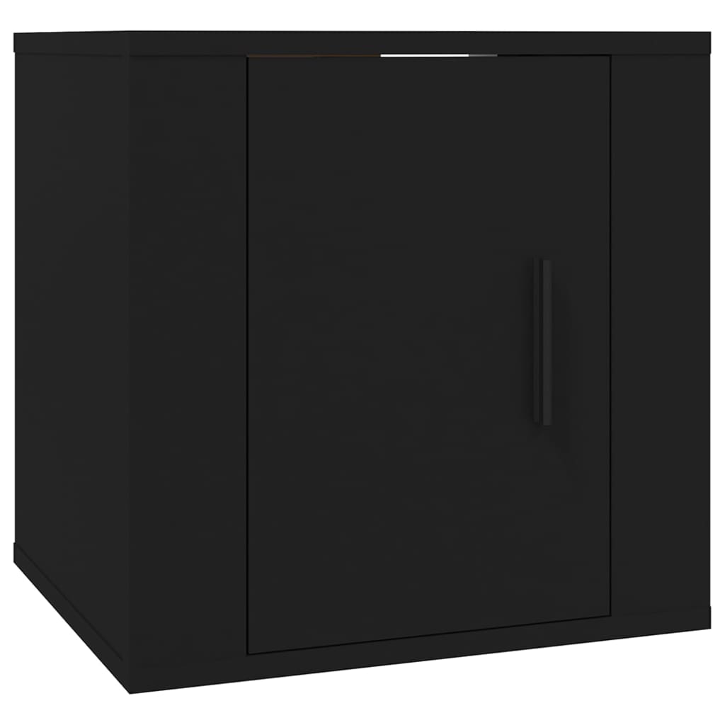 Dulapuri Tv Montate Pe Perete, 2 Buc., , 40X34,5X Negru