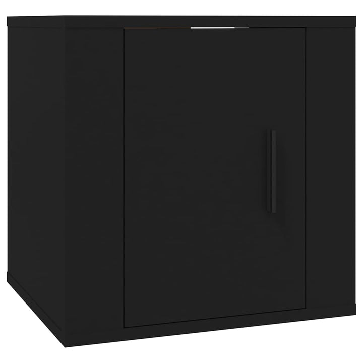 Dulapuri Tv Montate Pe Perete, 2 Buc., , 40X34,5X Negru