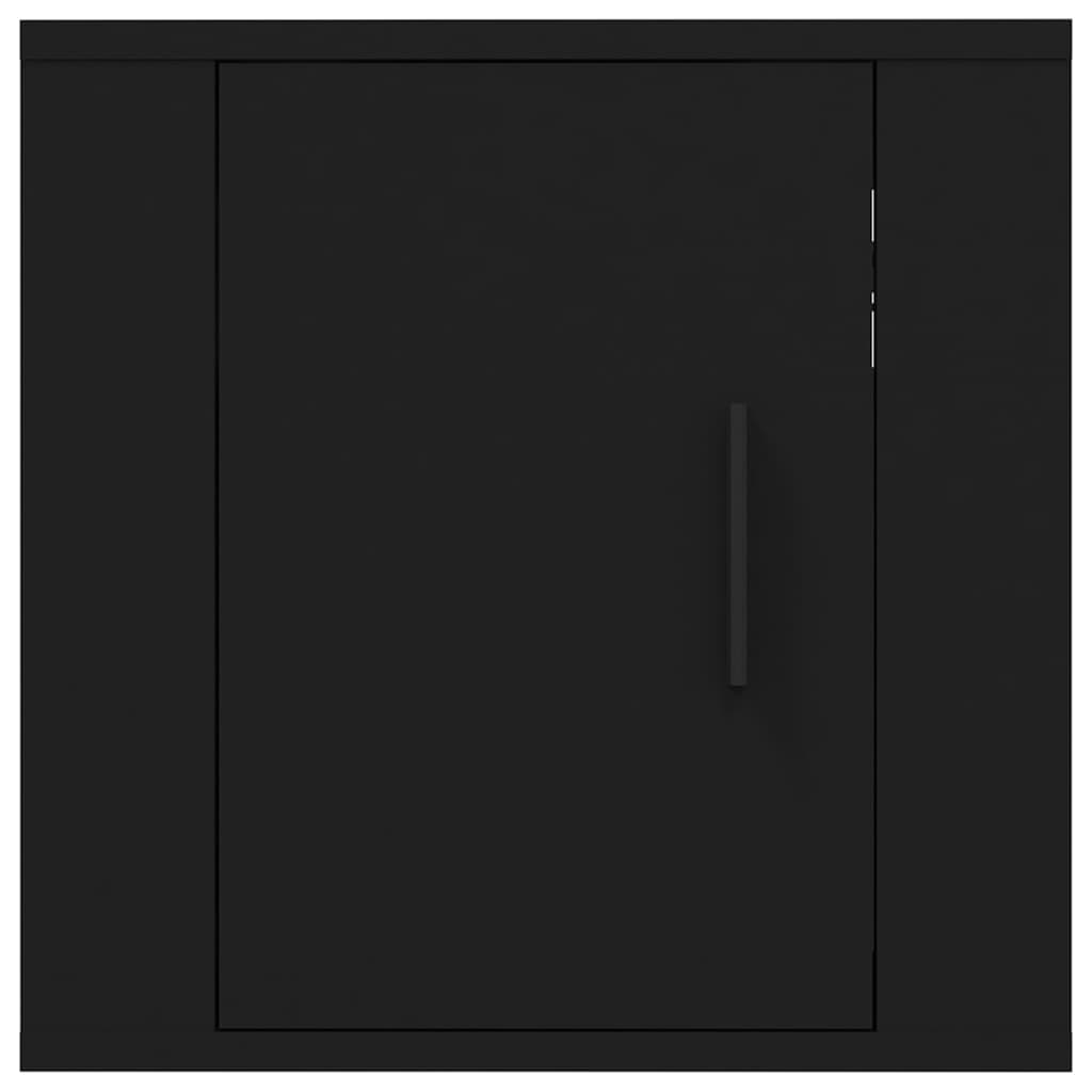 Dulapuri Tv Montate Pe Perete, 2 Buc., , 40X34,5X Negru