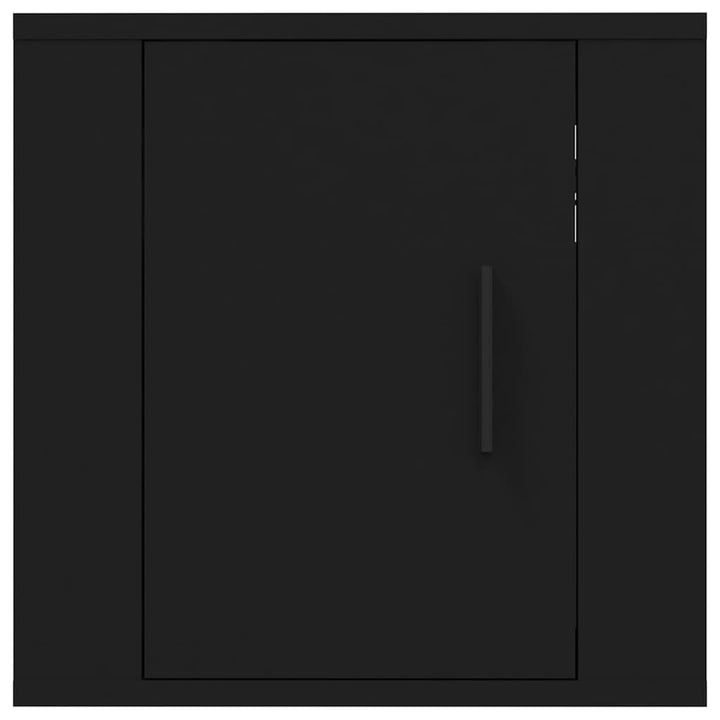 Dulapuri Tv Montate Pe Perete, 2 Buc., , 40X34,5X Negru