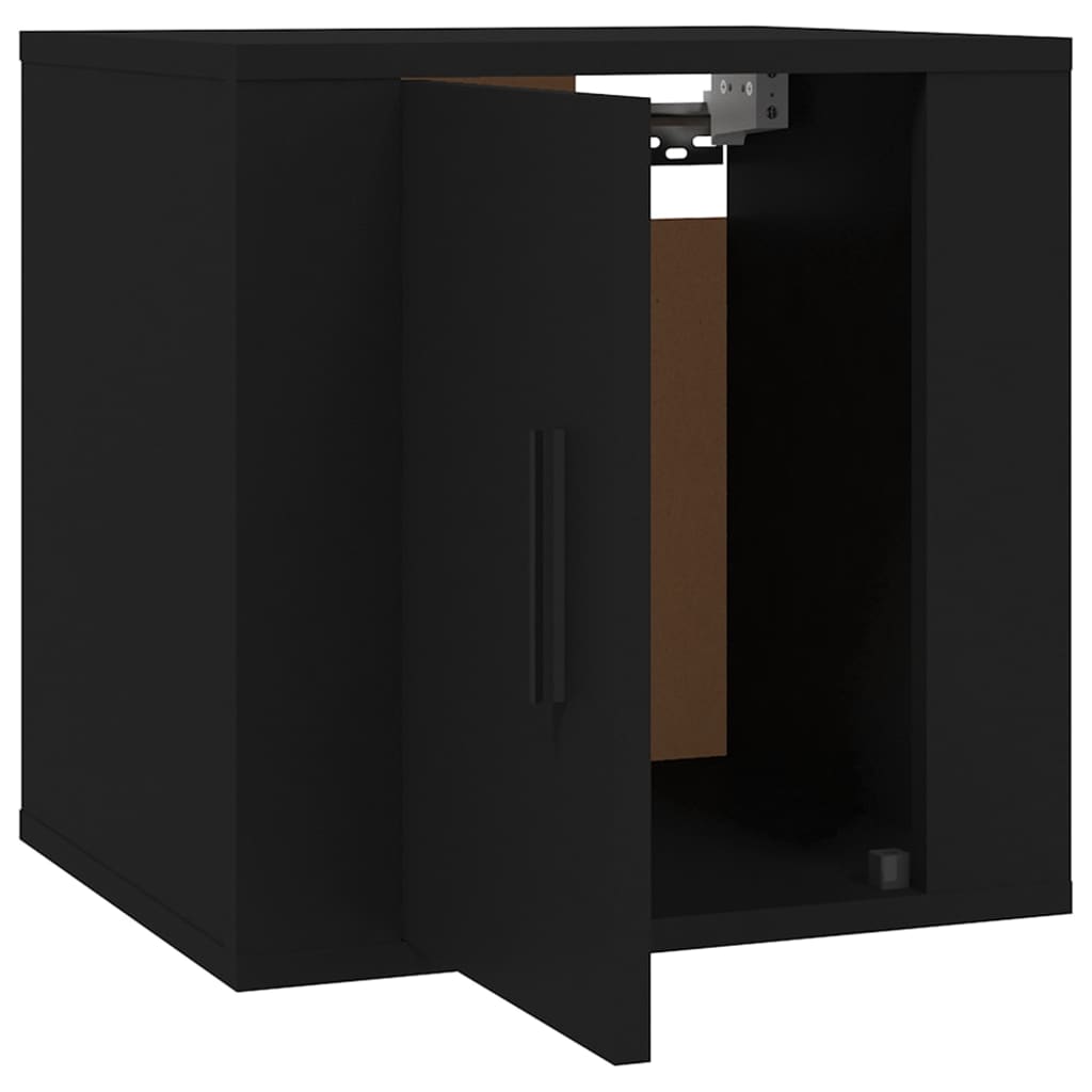 Dulapuri Tv Montate Pe Perete, 2 Buc., , 40X34,5X Negru