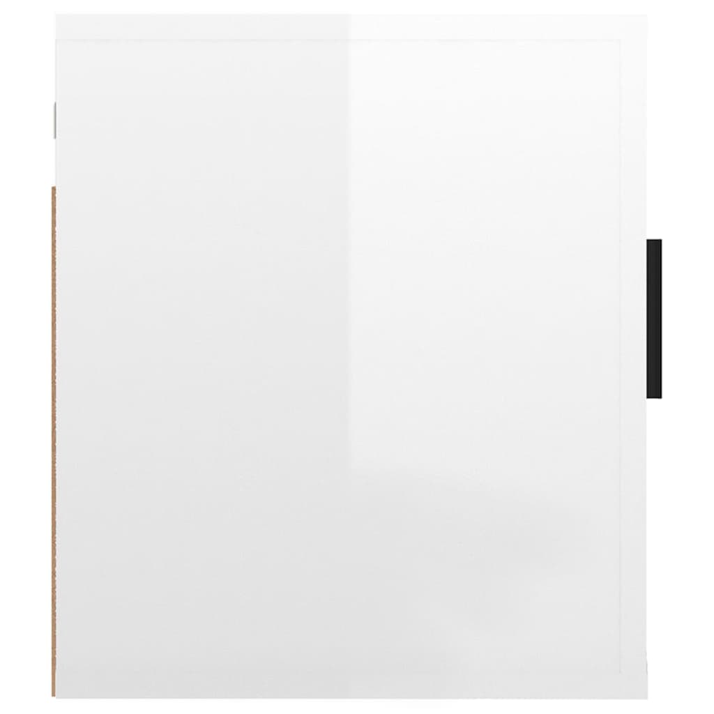 Dulap Tv Montat Pe Perete, Alb Extralucios, 40X34,5X Alb Foarte Lucios
