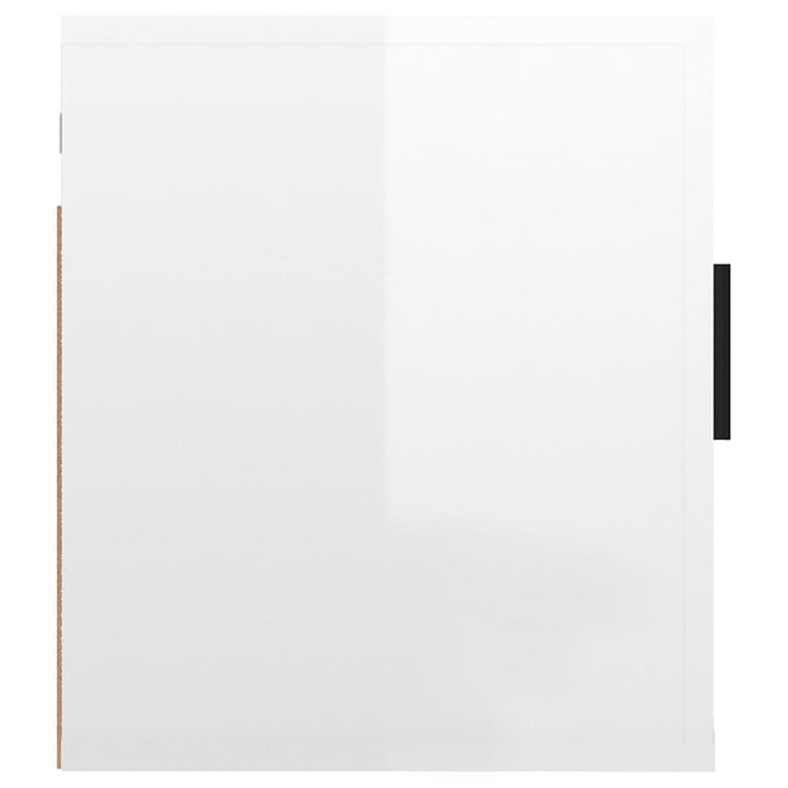 Dulap Tv Montat Pe Perete, Alb Extralucios, 40X34,5X Alb Foarte Lucios