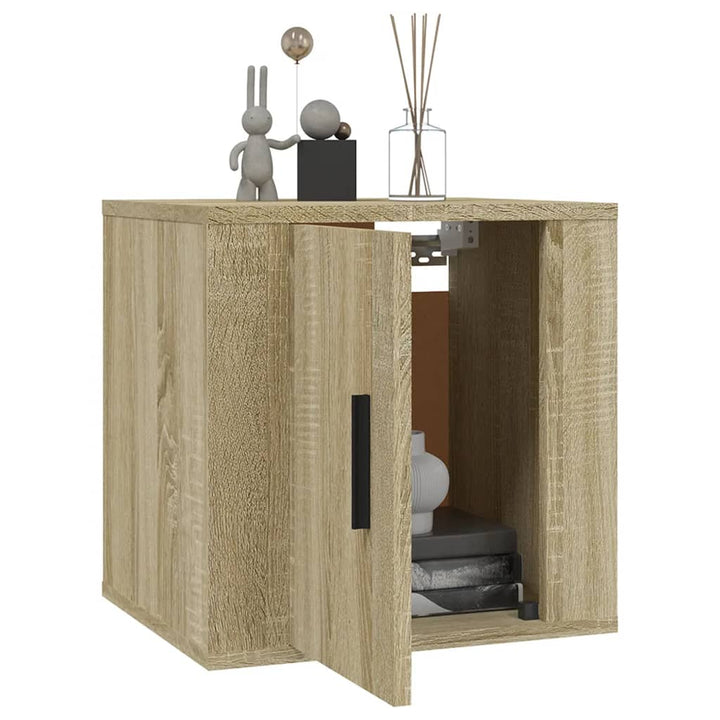 Dulapuri Tv Montate Pe Perete 2 Buc 40X34,5X Stejar Sonoma