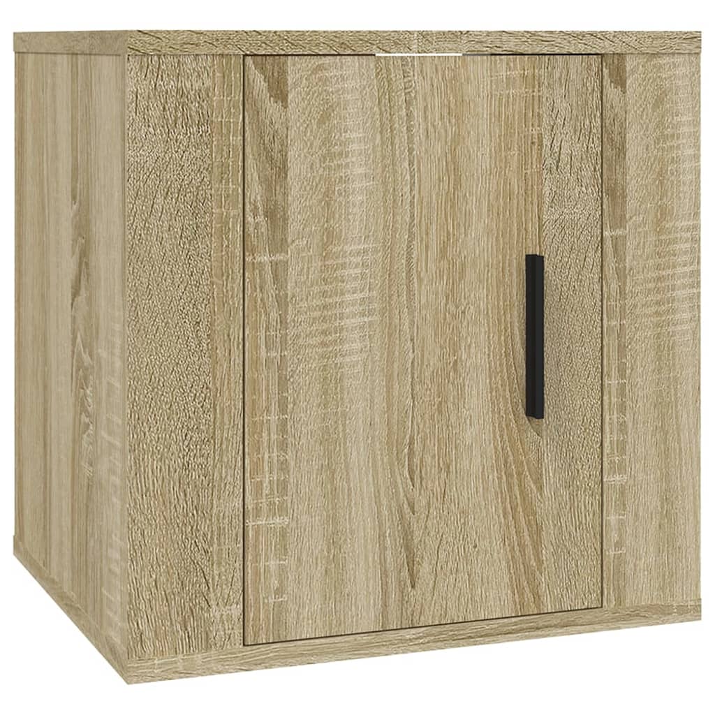 Dulapuri Tv Montate Pe Perete 2 Buc 40X34,5X Stejar Sonoma